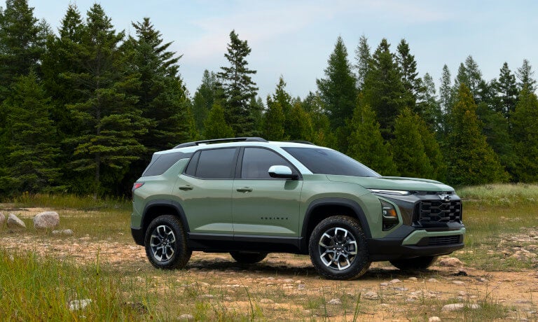 2026 Chevy Equinox parked on rocky shoreline