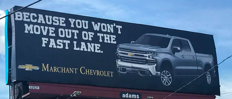 Marchant Chevrolet Billboard War
